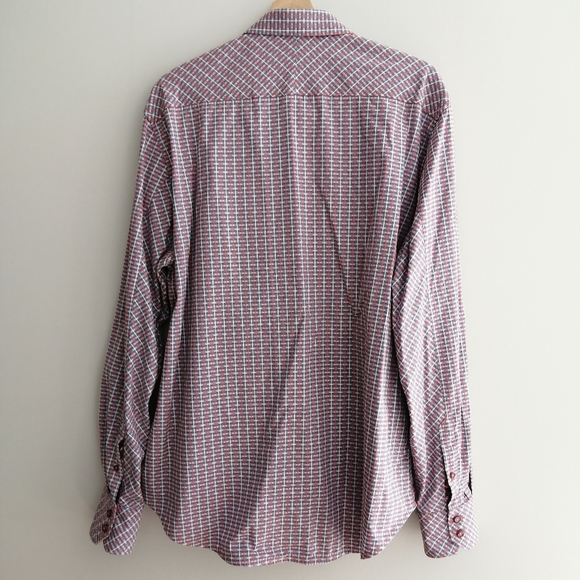 Robert Graham Men's Classic Fit Button Up Red and Blue Checkered XL - Picture 10 of 16